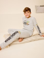 Grey Mandalorian 100% Cotton Long Sleeve Pyjamas 2 Pack (3-14yrs) - Image 4 of 10