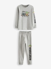 Grey Mandalorian 100% Cotton Long Sleeve Pyjamas 2 Pack (3-14yrs) - Image 7 of 10