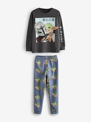 Grey Mandalorian 100% Cotton Long Sleeve Pyjamas 2 Pack (3-14yrs) - Image 8 of 10