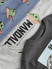 Grey Mandalorian 100% Cotton Long Sleeve Pyjamas 2 Pack (3-14yrs) - Image 9 of 10