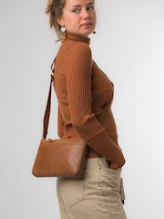 Pure Luxuries London Raye Nappa Leather Cross-Body Bag - Image 1 of 4