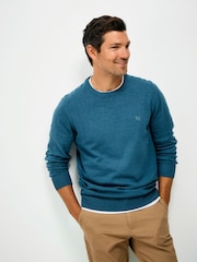 Blå - Crew Clothing Genser med rund hals - Bilde 1 av 5
