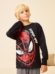 Spiderma preto/cinza - Pijamas individuais de perna longa (3-16anos) - Imagem 4 de 7