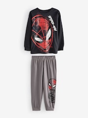 Spiderma preto/cinza - Pijamas individuais de perna longa (3-16anos) - Imagem 5 de 7