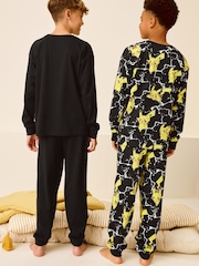 Pokémon Yellow/Black Long Sleeve Pyjamas 2 Pack (4-16yrs) - Image 2 of 10