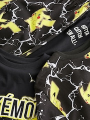 Pokémon Yellow/Black Long Sleeve Pyjamas 2 Pack (4-16yrs) - Image 9 of 10