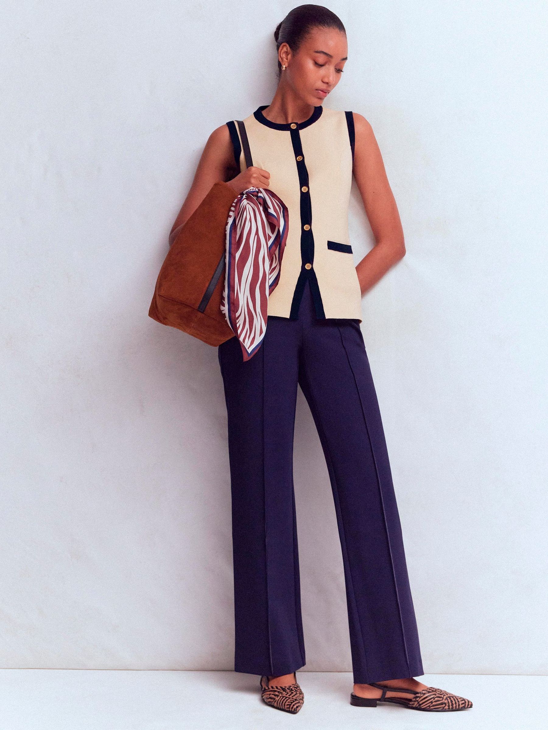 Buy Boden Cream Crew Neck Milano Waistcoat from Next USA