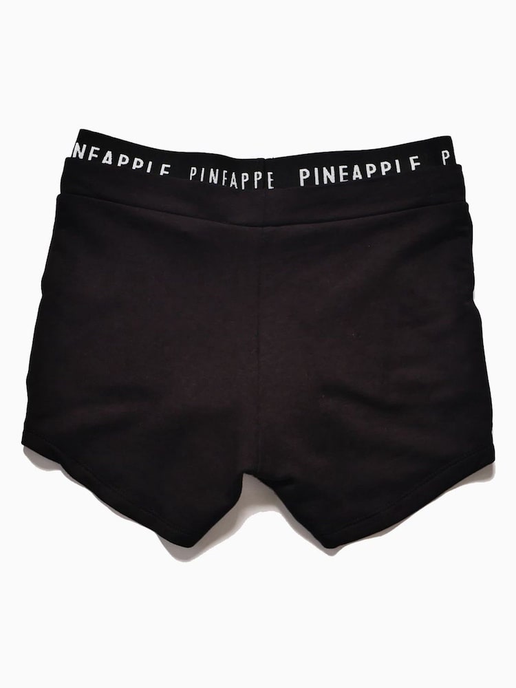 Pineapple Black Pocket Girls Sweat Shorts - Image 6 of 6