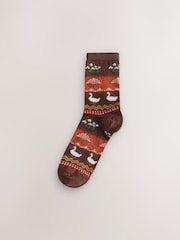 Brown Duck Conversational Ankle Socks 4 Pack - Image 3 of 7