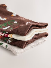 Brown Duck Conversational Ankle Socks 4 Pack - Image 7 of 7