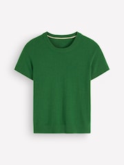 Boden Green Elsie Cashmere Crew Neck T-Shirt - Image 5 of 6