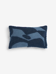 French Connection Navy Tangelo Tufted Cushion - Image 3 of 4