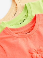 Grün/Orange - Kastige T-Shirts in leuchtendem Design mit Schriftzug im 3 er-Pack (3Monate–16Jahre) - Bild 10 von 10