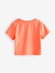 Grün/Orange - Kastige T-Shirts in leuchtendem Design mit Schriftzug im 3 er-Pack (3Monate–16Jahre) - Bild 7 von 10