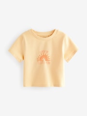 Grün/Orange - Kastige T-Shirts in leuchtendem Design mit Schriftzug im 3 er-Pack (3Monate–16Jahre) - Bild 9 von 10