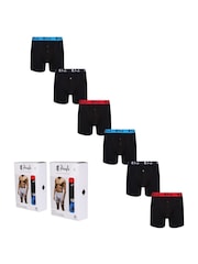 Pringle Black Button Fly Boxers Multi Pack - Image 1 of 3