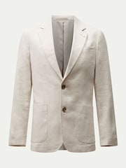 Peckham Rye Natural Linen Mix Travel Blazer - Image 1 of 6