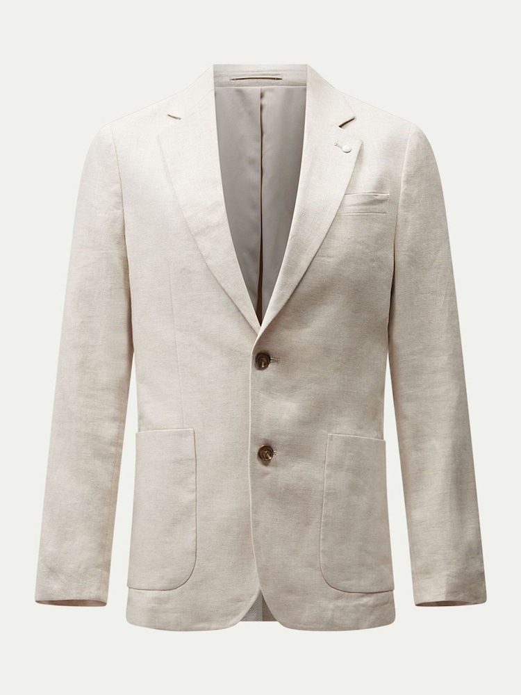 Peckham Rye Natural Linen Mix Travel Blazer - Image 1 of 6