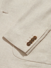 Peckham Rye Natural Linen Mix Travel Blazer - Image 4 of 6