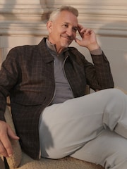 Brown Nova Fides Wool Blend Check Shacket - Image 5 of 7