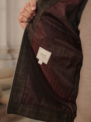 Brown Nova Fides Wool Blend Check Shacket - Image 7 of 7