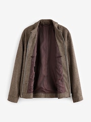Brown Signature Moon's British Wool Dogtooth Shacket - Image 11 of 16