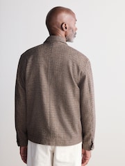 Brown Signature Moon's British Wool Dogtooth Shacket - Image 5 of 16