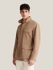 Peckham Rye Brown Hidden Hood Safari Jacket - Image 1 of 8