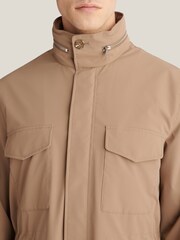 Peckham Rye Brown Hidden Hood Safari Jacket - Image 6 of 8