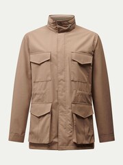 Peckham Rye Brown Hidden Hood Safari Jacket - Image 7 of 8