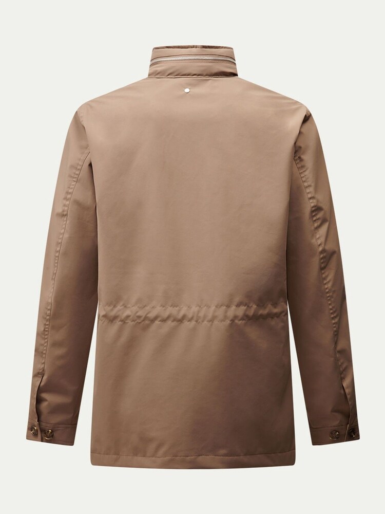 Peckham Rye Brown Hidden Hood Safari Jacket - Image 8 of 8 Peckham Rye Brown Hidden Hood Safari Jacket - Image 8 of 8