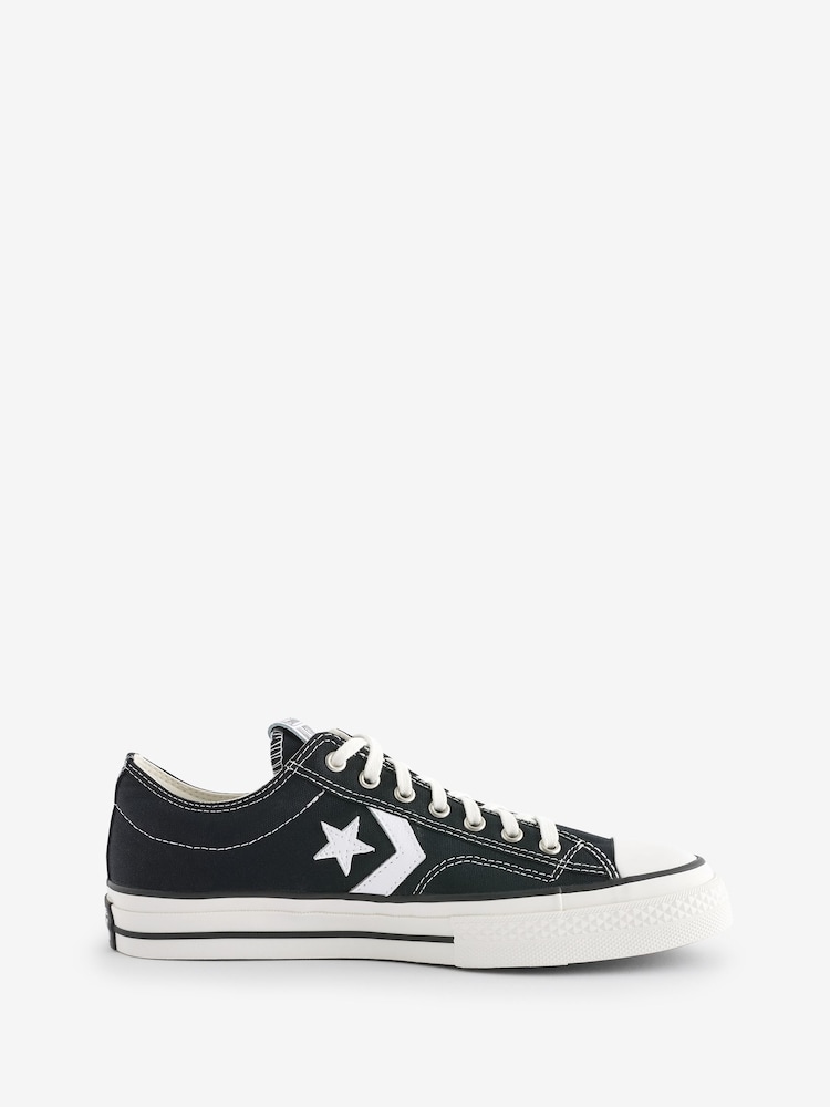 Converse Black Star Player Ox Trainers - Image 1 of 9