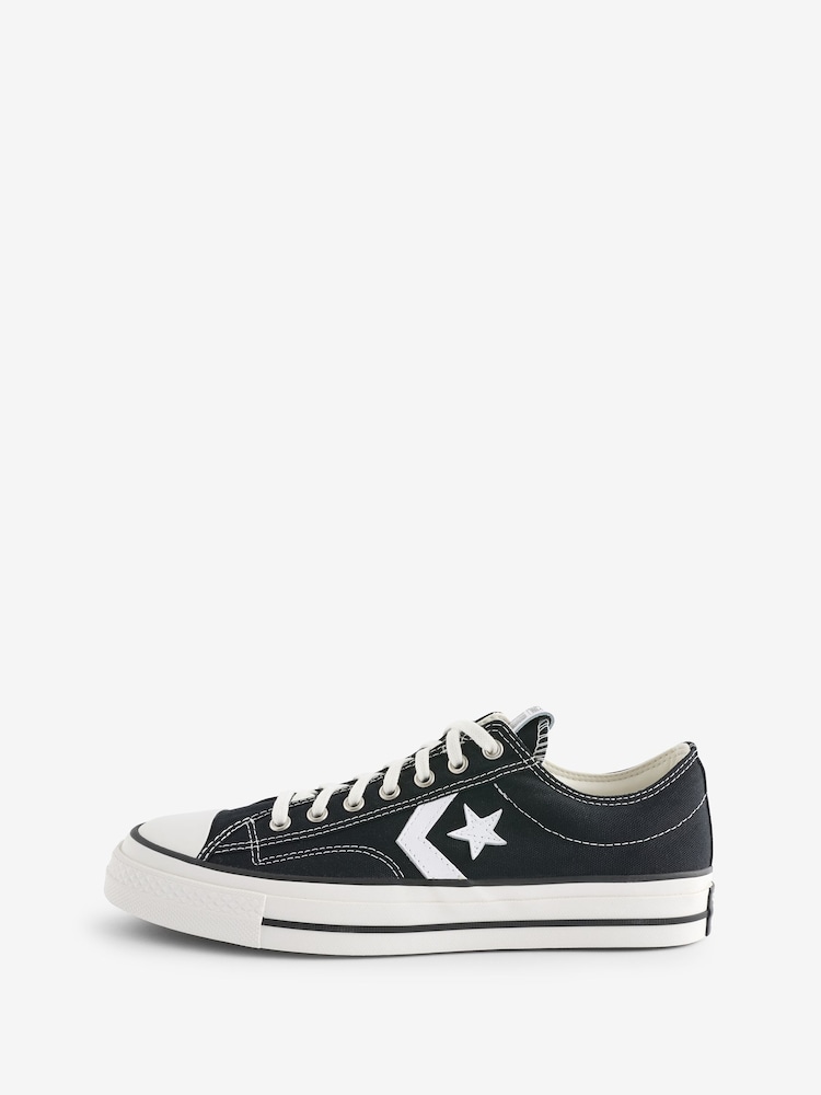 Converse Black Star Player Ox Trainers - Image 2 of 9