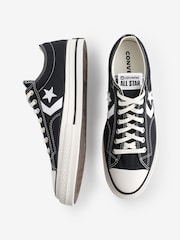 Converse Black Star Player Ox Trainers - Image 6 of 9