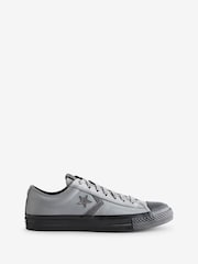 Converse Grey/Black Star Player 76 Low Trainers - Image 1 of 9