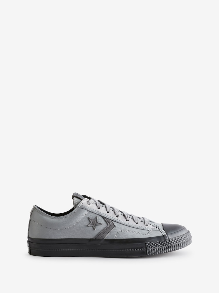 Converse Grey/Black Star Player 76 Low Trainers - Image 1 of 9