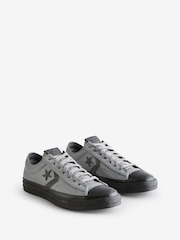 Converse Grey/Black Star Player 76 Low Trainers - Image 3 of 9