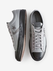Converse Grey/Black Star Player 76 Low Trainers - Image 6 of 9