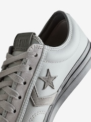 Converse Grey/Black Star Player 76 Low Trainers - Image 8 of 9