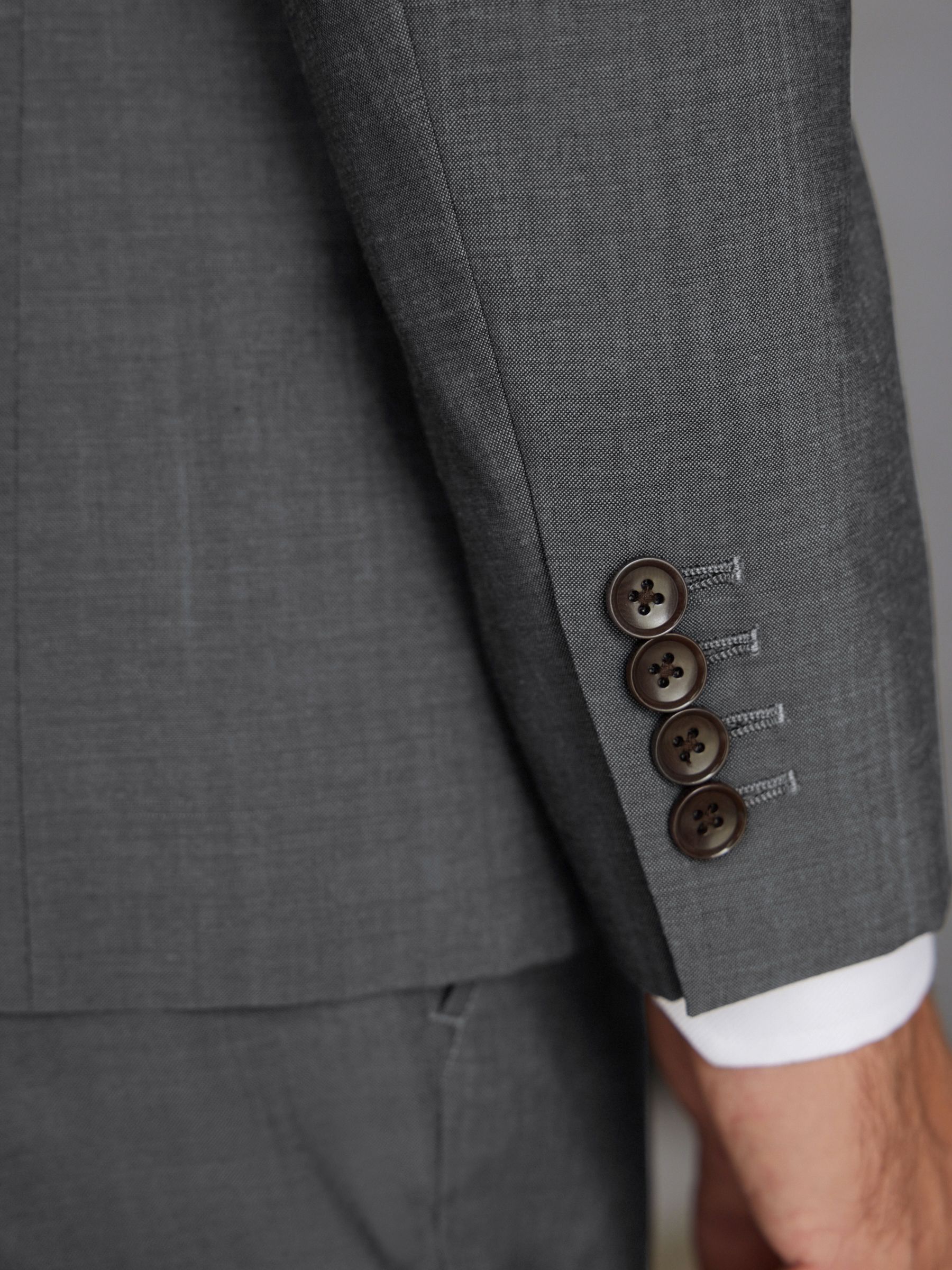 Buy Charcoal Grey Slim Signature Tollegno Italian Wool Suit