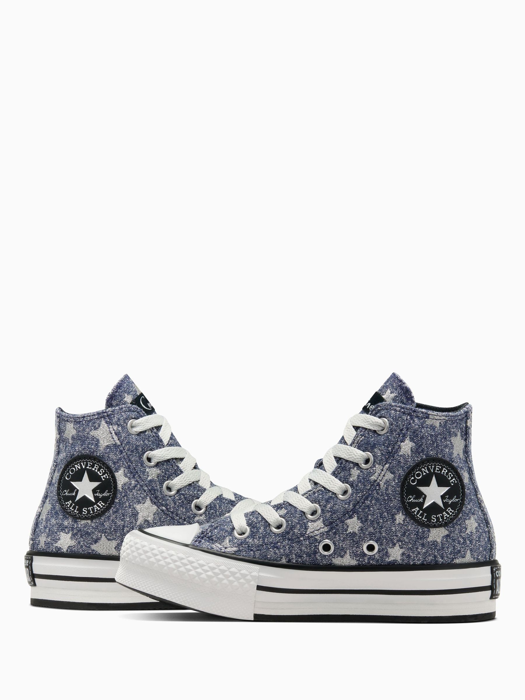 Buy Converse Blue Coraline Star Print EVA Lift Trainers from Next USA