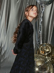Black Fluffy Shrug Cardigan (12mths-16yrs) - Image 2 of 6