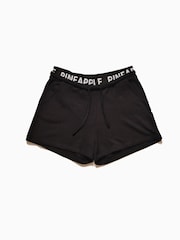 Pineapple Black Drawcord Lounge Sweat Shorts - Image 5 of 5
