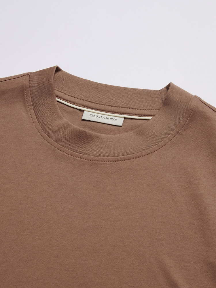 Marrone - T Shirt in jersey mercerizzato Peckham Rye - Immagine 5 di 5