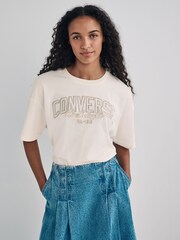Converse Oversizes Retro Chuck 100% Cotton T-Shirt - Image 1 of 7