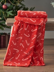Catherine Lansfield Teddy Christmas Nutcracker Cosy and Warm Fleece Throw - صورة 1 من 5