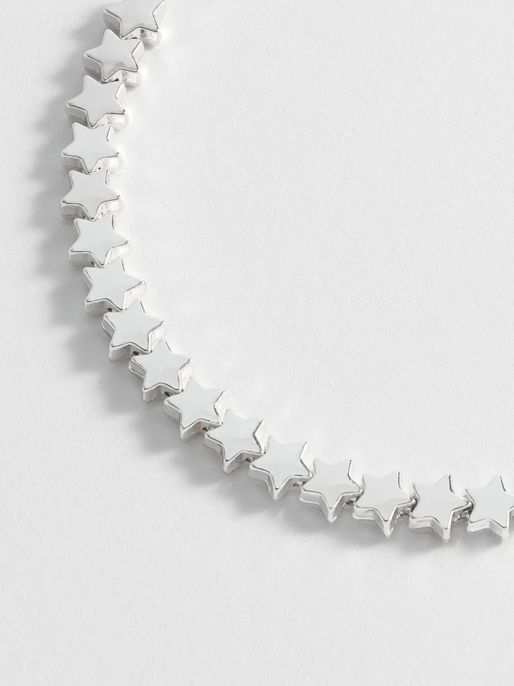 Estella Bartlett Silver Stars So Bright Chain Slider Bracelet - Image 3 of 6