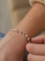 Estella Bartlett Silver Stars So Bright Chain Slider Bracelet - Image 5 of 6