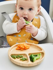 JoJo Maman Bébé Bamboo Suction Divided Plate - Image 1 of 4
