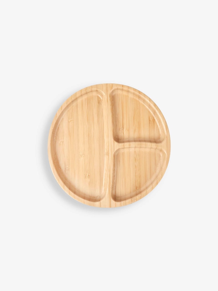 JoJo Maman Bébé Bamboo Suction Divided Plate - Image 4 of 4